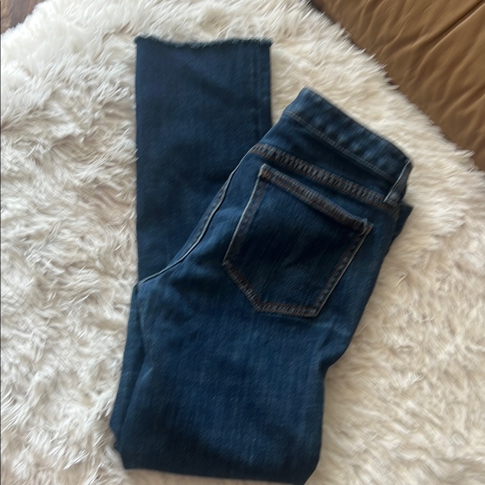 Tory Burch Blue Skinny Jeans with Stretch - Picture 4 of 10